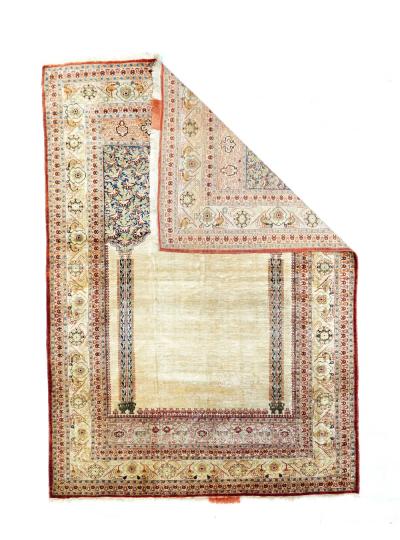 Antique Persian Tabriz Rug 4 0 x 5 8 