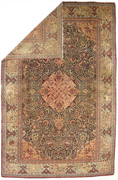 Antique Persian Tabriz Rug 7 10 x 12 4 