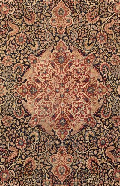 Antique Persian Tabriz Rug 7 10 x 12 4 