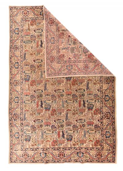 Antique Persian Tabriz Rug 78 x 109 