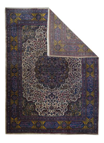 Antique Persian Tabriz Rug 9 11 x 13 5 