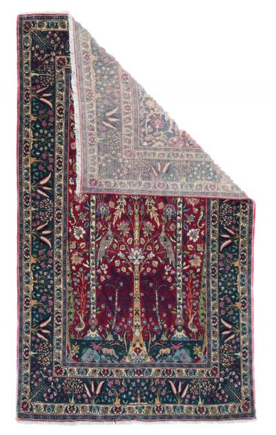 Antique Persian Tehran Rug 4 3 x 7 5 