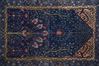 Antique Persian Tehran Rug 4 5 x 6 7 