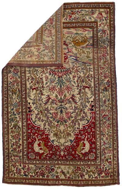 Antique Persian Tehran Rug 4 x 6 x 7 x 3 