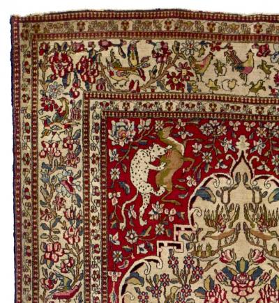 Antique Persian Tehran Rug 4 x 6 x 7 x 3 