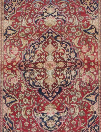 Antique Persian Tehran Rug 47 x 6 x 9