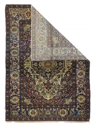Antique Persian Tehran Rug 47 x 67