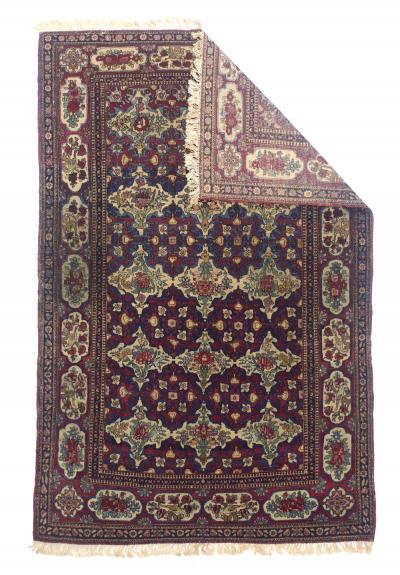 Antique Persian Tehran Rug 47 x 71 
