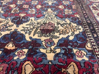 Antique Persian Tehran Rug 47 x 71 
