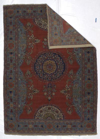 Antique Persian Tehran Rug 51 x 73 