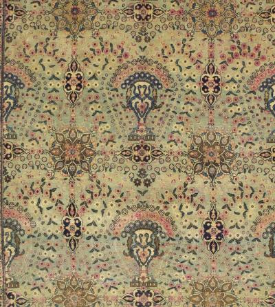 Antique Persian Tehran Rug 6 7 x 10 1 