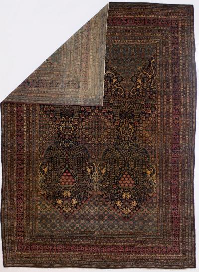Antique Persian Tehran Rug 7 4 x 10 0 