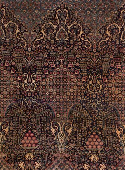 Antique Persian Tehran Rug 7 4 x 10 0 