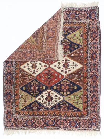 Antique Persian Tribal Afshar Rug 410 x 62 