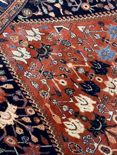 Antique Persian Tribal Khamseh Rug 4 11 x 7 11 