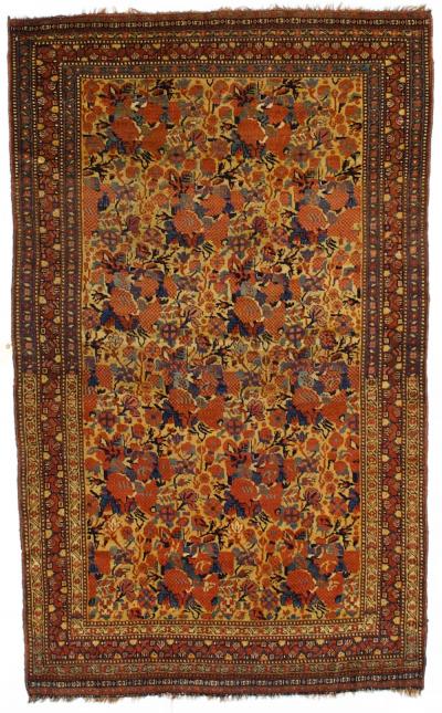 Antique Persian Tribal Khamseh Rug 44 x 70 