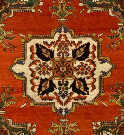 Antique Persian Tribal Qashqai Rug 47 x 59 