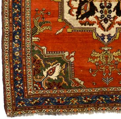 Antique Persian Tribal Qashqai Rug 47 x 59 