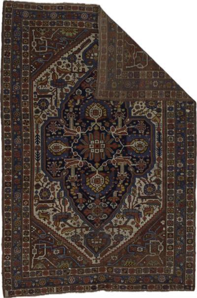 Antique Persian Tribal Qashqai Rug 51 x 76 