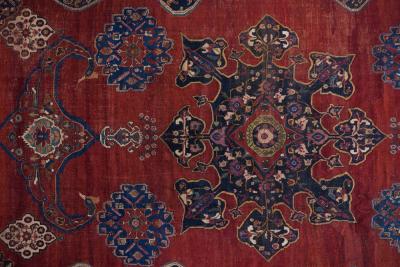 Antique Qashqai Rug 11 0 x 18 10 