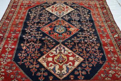 Antique Qashqai Rug 3 10 x 5 0 