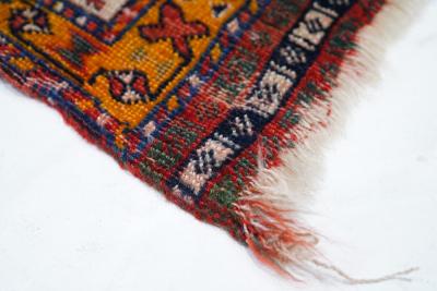 Antique Qashqai Rug 3 7 x 7 1 