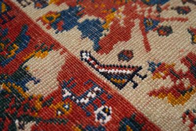 Antique Qashqai Rug 3 7 x 7 1 