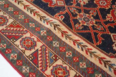 Antique Qashqai Rug 3 8 x 7 7 