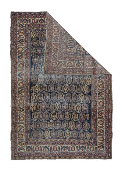 Antique Qashqai Rug 4 4 x 6 4 