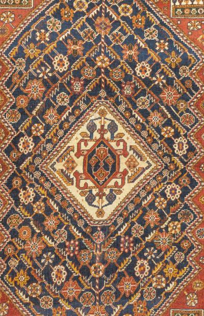 Antique Qashqai Rug 4 7 x 7 2 