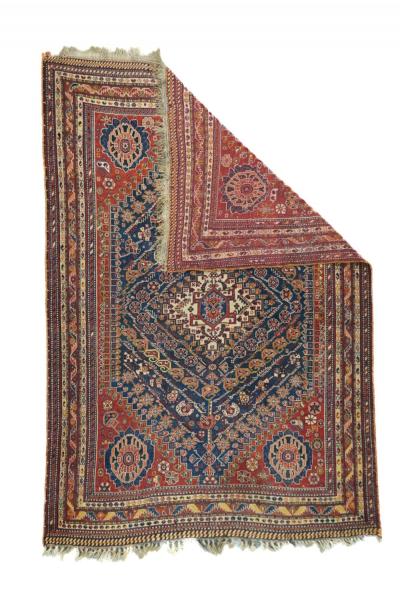 Antique Qashqai Rug 5 4 x 7 10 