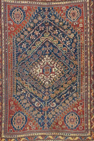 Antique Qashqai Rug 5 4 x 7 10 