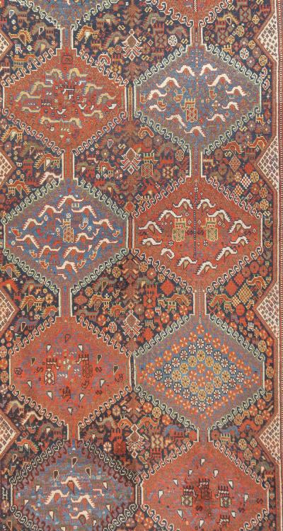 Antique Qashqai Rug 59 x 118