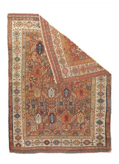 Antique Qashqai Shekarlou Rug 5 8 x 7 7 