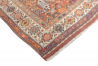 Antique Qashqai Shekarlou Rug 5 8 x 7 7 