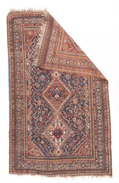 Antique Quashkai Rug 5 0 x 8 2 