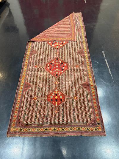 Antique SW Persian Tribal Khamseh Rug 5 0 x 7 0 