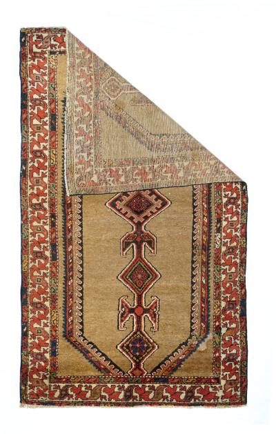 Antique Sarab Rug 3 7 x 6 8 