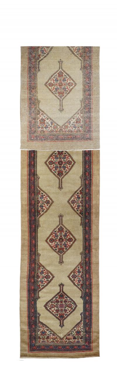 Antique Sarab Runner 3 7 x 19 4 
