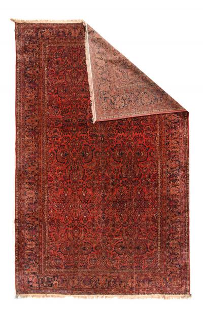 Antique Sarouk Rug 12 0 x 18 6 