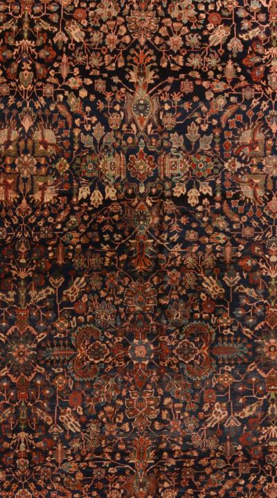Antique Sarouk Rug 12 2 x 17 11 