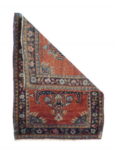 Antique Sarouk Rug 19 x 26