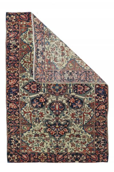 Antique Sarouk Rug 3 3 x 4 11 