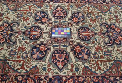 Antique Sarouk Rug 3 3 x 4 11 