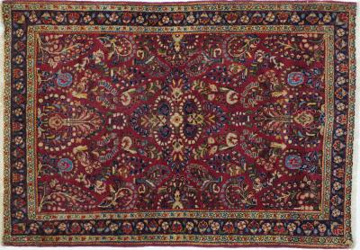 Antique Sarouk Rug 3 4 x 5 0 