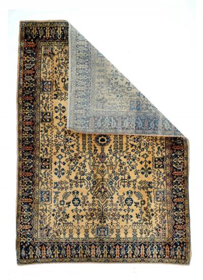 Antique Sarouk Rug 3 5 x 5 0 