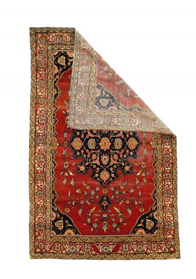 Antique Sarouk Rug 4 2 x 6 6 