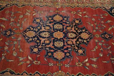 Antique Sarouk Rug 4 2 x 6 6 