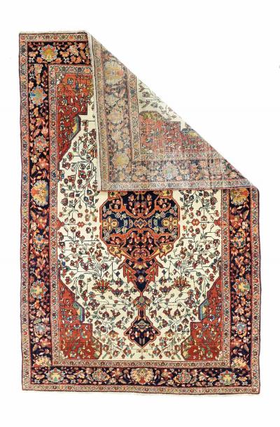 Antique Sarouk Rug 4 3 x 6 10 