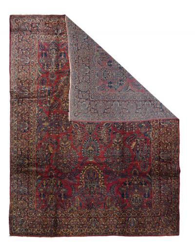 Antique Sarouk Rug 8 11 x 11 10 